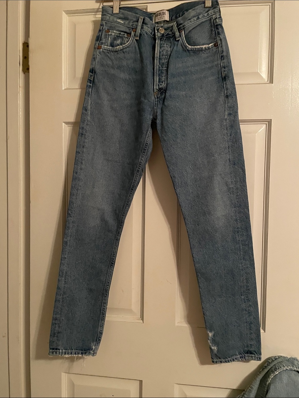 Agolde Women's Light Blue Straight Leg Jeans